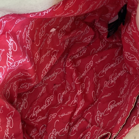 ED HARDY ETERNAL LOVE by Christian Audigier Animal Print Heart handbag - Picture 9 of 12